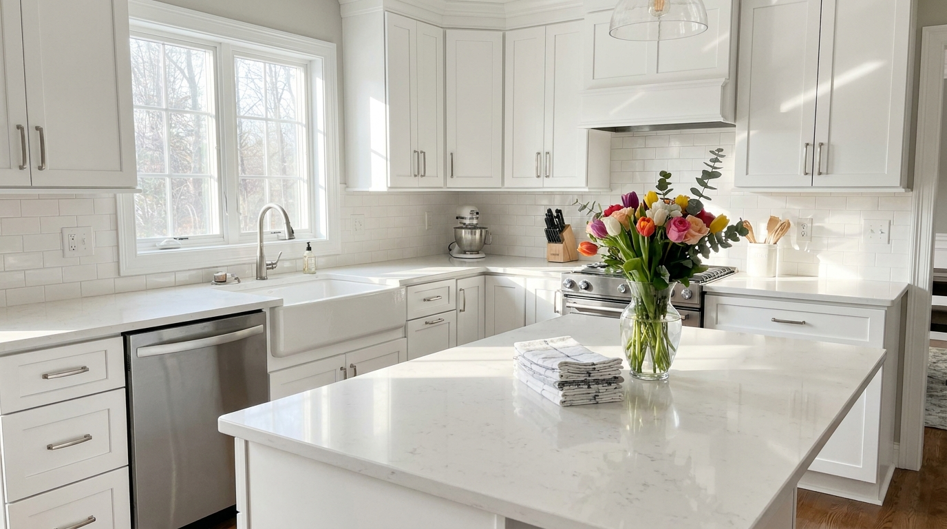 Spotless clean kitchen